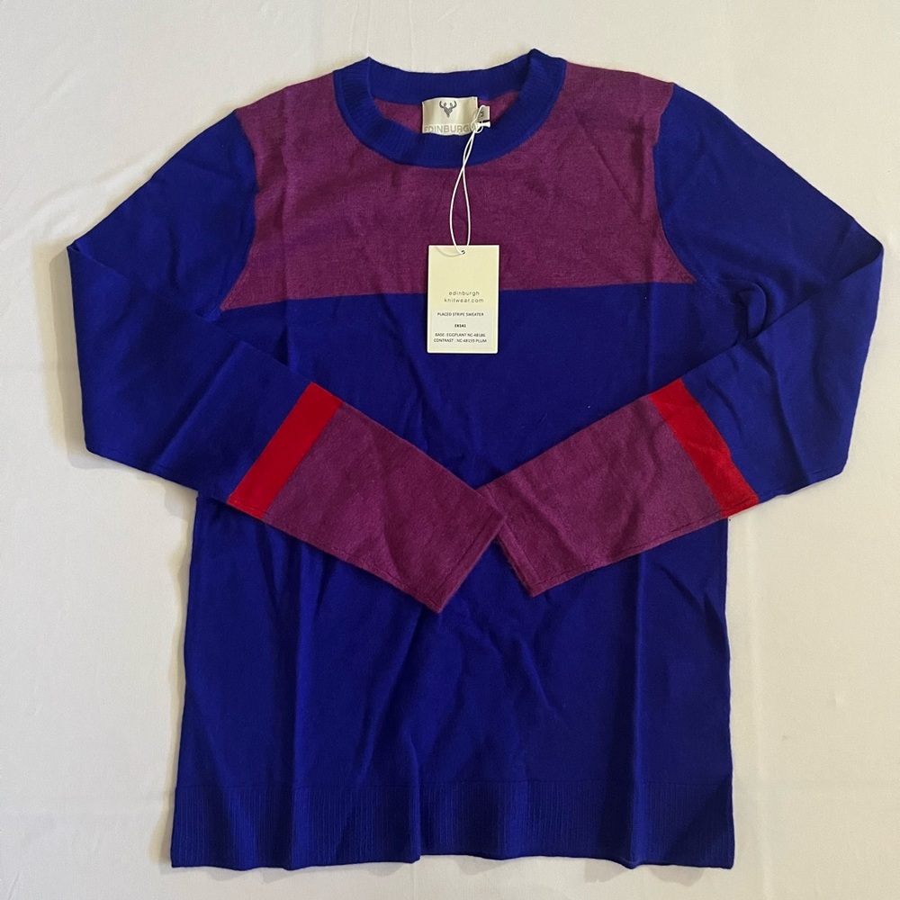 Colorblock Crew Neck Sweater